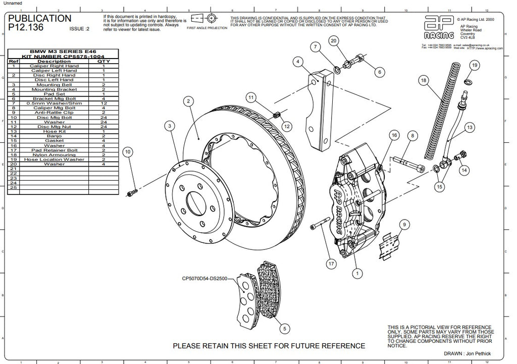 BMW E46 M3 Front AP Racing Brake Kit - CP5575-1004G8 – MS Motorsport ...