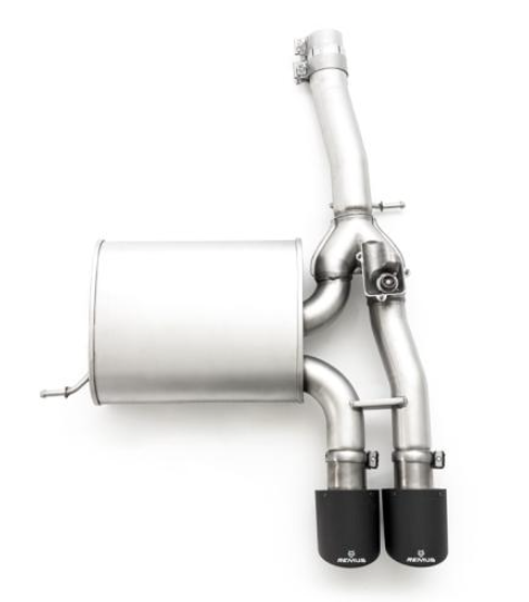 Remus race valved exhaust carbon tailpipes for MINI F56 F57 - side view