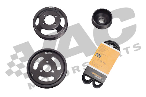 VAC Motorsports E46 M3 S54 Billet Power Pulley Kit – 2 or 3 Piece Ultra-Lightweight