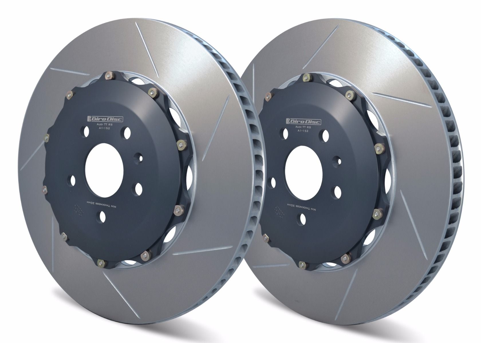 Girodisc Rear 2pc Floating Rotors for 8J Audi TT RS