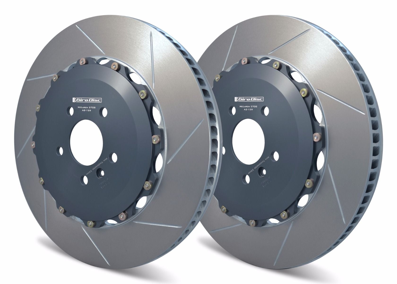 Girodisc Rear 2-piece Iron Rotor Conversion for McLaren 570S/560S