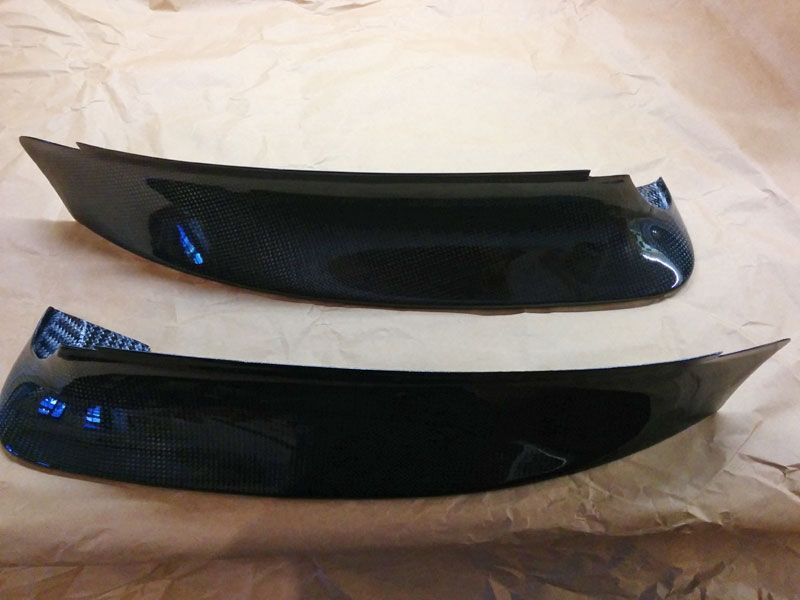 Karbonius BMW E46 M3 CSL Style Carbon Fibre Front Splitters in either Plain 1 x 1 or 2 x 2 weave Carbon (Autoclaved) 