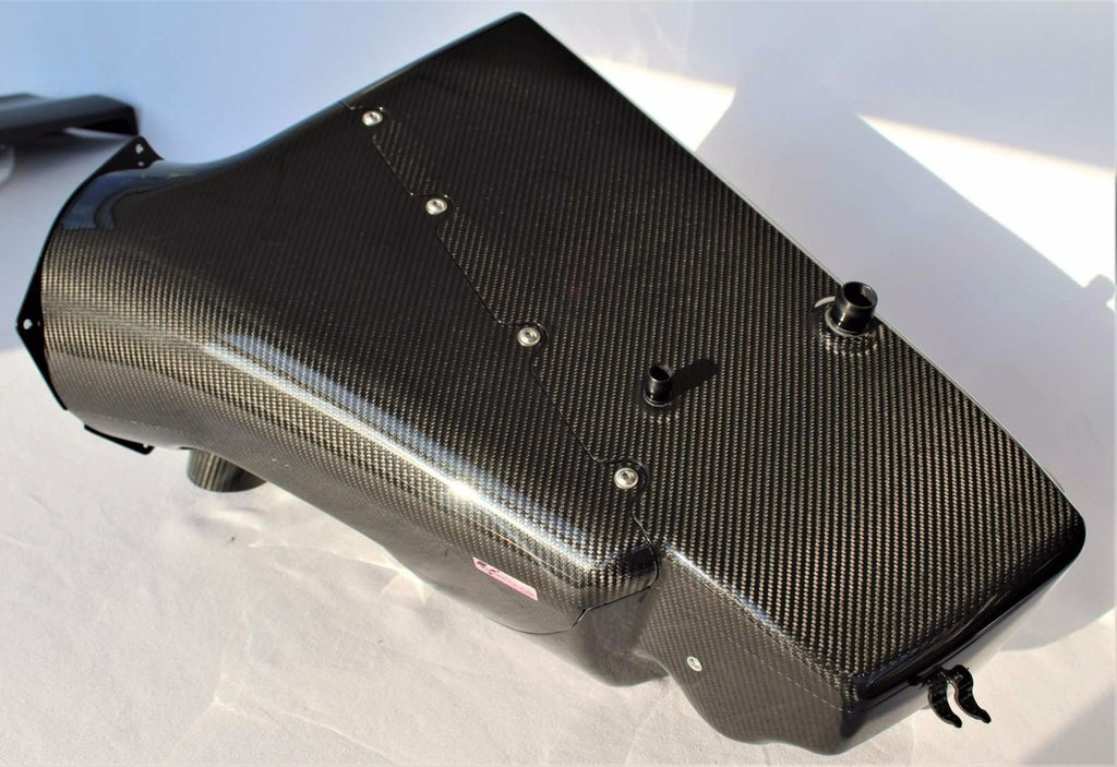 BMW E46 M3 S54 Carbon Airbox (Karbonius) With OEM Carbon trumpets and 5 year Warranty